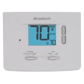 Braeburn 1020NC - Single-Stage Dual Powered Thermostat