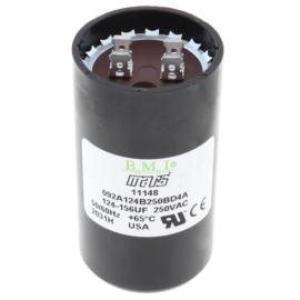 Mars 11148 - 124-156 MFD Round Start Capacitor (220/250V)