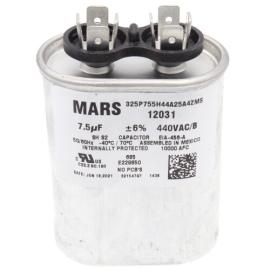 Mars 12031 - 7.5 MFD Oval Run Capacitor (440V)