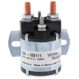 White Rodgers 124-105111 - Solenoid w/ Continuous Duty, Normally Open Continuous Contact Rating 100 Amps (12 VDC Isolated Coil)