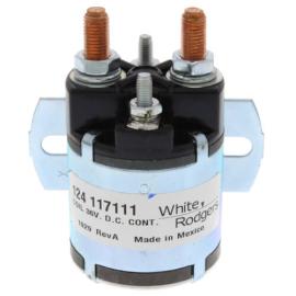 White Rodgers 124-117111 - Solenoid Continuous Duty, Normally Open Continuous Contact Rating 100 Amps (36 VDC Isolated Coil)