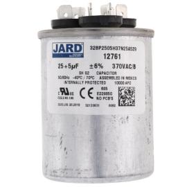 Jard 12761 -  25/5 MFD Round Run Capacitor (370V)