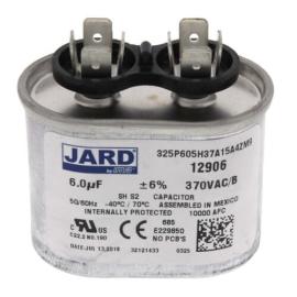 Jard 12906 - 6 MFD Oval Run Capacitor (370V)