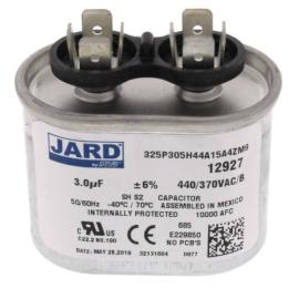 Jard 12927 - 3 MFD Oval Run Capacitor (440V)