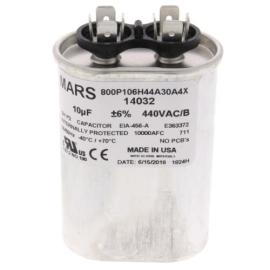 Mars 14032 - 10 MFD Oval Run Capacitor (440/370V)