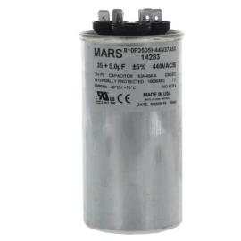 Mars 14283 - 35/5 MFD Round Run Capacitor (440/370V)