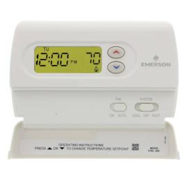 White Rodgers 1F86-344 - Non-Programmable Thermostat, Hardwired or Battery Powered