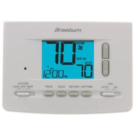 Braeburn 2020 - 7 Day, 5-2 Day Programmable Thermostat (1 Heat/1 Cool)