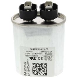 Lennox 22W79 - Run Capacitor, 7.5 MFD, 370V, Oval