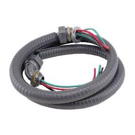 Lennox 27P44 - 3/4" x 6' Whip with Metallic Fittings #8 AWG THHN, 1 Straight; 1 90 Degree Connector