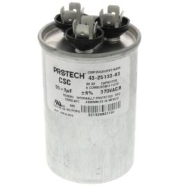 Rheem 43-25133-03 - 35/3 MFD Round Run Capacitor (370V)