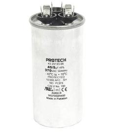  Rheem 43-25133-06 - 45/5 MFD Dual Round Capacitor (370V)