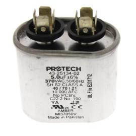 Rheem 43-25134-02 - 5 MFD Oval Run Capacitor (370V)