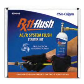 Nu-Calgon 4300-08 - Rx11 Flush Starter Kit for Refrigeration/Air Conditioning System