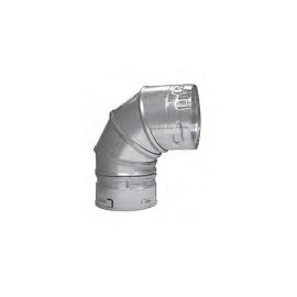 Lennox 63P48 - 4" Type B Gas Vent 90 Degree Adjustable Elbow, Short Radius