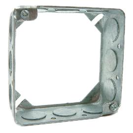 Lennox 64P72 - ( 620-404 ) 4" Square Box Extension Ring, 1/2" Deep, 1/2 & 3/4" K.O.s, 400 Series