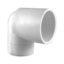 Lennox 76W24 - PVC 90 Deg Street Elbow, 1/2 IN, MPT x Slip, 10/Pkg