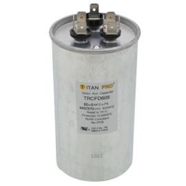 Titan Pro TRCFD605 - 60/5 MFD Round Dual Motor Run Capacitor (440/370V)