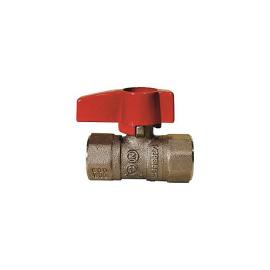 Lennox 90P32 - ( 92-3232 ) 1/2" FIP x 3/4" FIP Straight Gas Shutoff Valve, Forged Brass Body