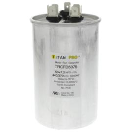 Titan Pro TRCFD5075 - 50/7.5 MFD Round Dual Motor Run Capacitor (440/370V)