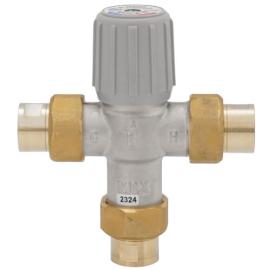 Resideo Braukmann AM100-UT-1LF - 1/2" Union NPT Lead Free Mixing Valve, 70-Degree -145-Degree F