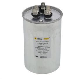  Titan Pro TRCFD505 - 50/5 MFD Round Dual Motor Run Capacitor (440/370V)