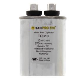 Titan Pro TOC10 - 10 MFD Oval Motor Run Capacitor (370V)