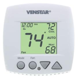 VENSTAR T1050 -  THERMOSTAT RESIDENTIAL 5+2 DAY PROGRAMMABLE 2 STAGE HEAT 2 STAGE COOL CONVENTIONAL LARGE DISPLAY WIRED Available