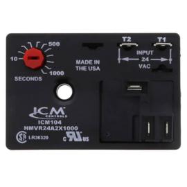 ICM Controls ICM104B - ICM104 Delay on Make Timer (10-1,000 Second Knob Adjust. Delay)