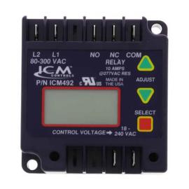 ICM Controls ICM492C-LF - Single Phase Motor Protection, 80-300 VAC