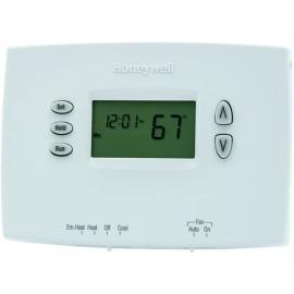Honeywell TH2210DH1000 Horizontal PRO 2000 5+2 Day Programmable Heat Pump Thermostat - Backlit, 2H/1C, Dual Powered