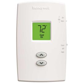 Honeywell TH1210DV1007 Pro 1000 Heat Pump Thermostat, Vertical, Non-Programmable, Premier White, Plastic, 4.688" x 1.125" x 2.875"