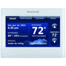 Honeywell THX9421R5021WW 2 Wire IAQ High Definition Touch Screen Thermostat with Red Link Technology, White