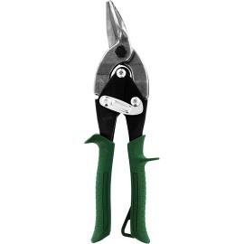 Midwest Tool & Cutlery Aviation Snip - Right Cut Regular Tin Cutting Shears with Forged Blade & KUSH'N-POWER Comfort Grips - MWT-6716R