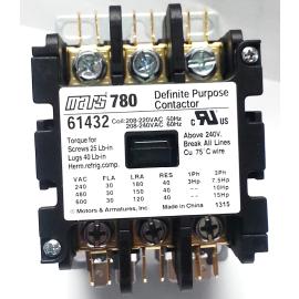 MARS 61432 CONTACTOR (DIRECT REPLACEMENT OF FURNAS 42BF35AG) ;3P 30/40A 208/240V