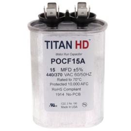 Titan HD POCF15A - 15 MFD Oval Motor Run Capacitor (440/370V)