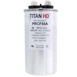 Titan HD PRCF55A - 55 MFD Round Motor Run Capacitor (440/370V)