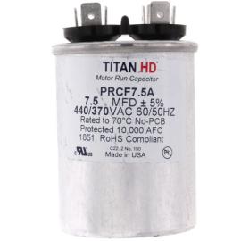 Titan HD PRCF7.5A - 7.5 MFD Round Motor Run Capacitor (440/370V)