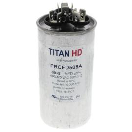 Titan HD PRCFD505A - 50/5 MFD Round Dual Motor Run Capacitor (440/370V)