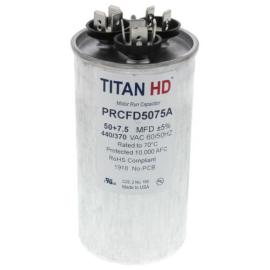 Titan HD PRCFD5075A - 50/7.5 MFD Round Dual Motor Run Capacitor (440/370V)