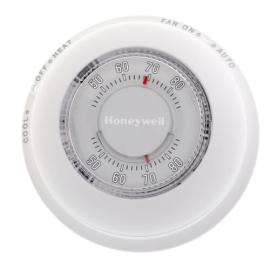 Honeywell Home T87N1000 - Round Non-Programmable, 1H/1C, Mechanical Thermostat