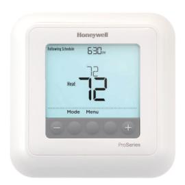 Honeywell Home TH6100AF2004 - T6 Pro Hydronic Programmable Thermostat w/ Slab/Floor Sensor, 1 Heat Only