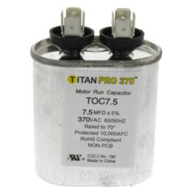 Titan Pro TOC7.5 - 7.5 MFD Oval Motor Run Capacitor (370V)