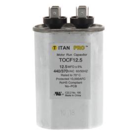 Titan Pro TOCF12.5 - 12.5 MFD Oval Motor Run Capacitor (440/370V)