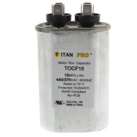 Titan Pro TOCF15 - 15 MFD Oval Motor Run Capacitor (440/370V)