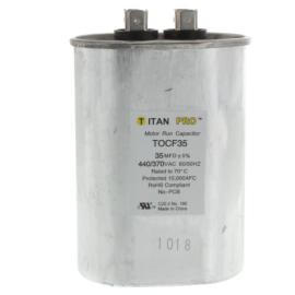 Titan Pro TOCF35 - 35 MFD Oval Motor Run Capacitor (440/370V)