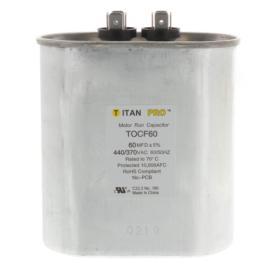 Titan Pro TOCF60 - 60 MFD Oval Motor Run Capacitor (440/370V)