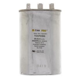 Titan Pro TOCFD355 - 35/5 MFD Oval Dual Motor Run Capacitor (440/370V)