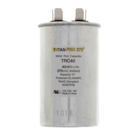 Titan Pro TRC40 - 40 MFD Round Motor Run Capacitor (370V)