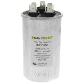 Titan Pro TRCD255 - 25/5 MFD Round Dual Motor Run Capacitor (370V)